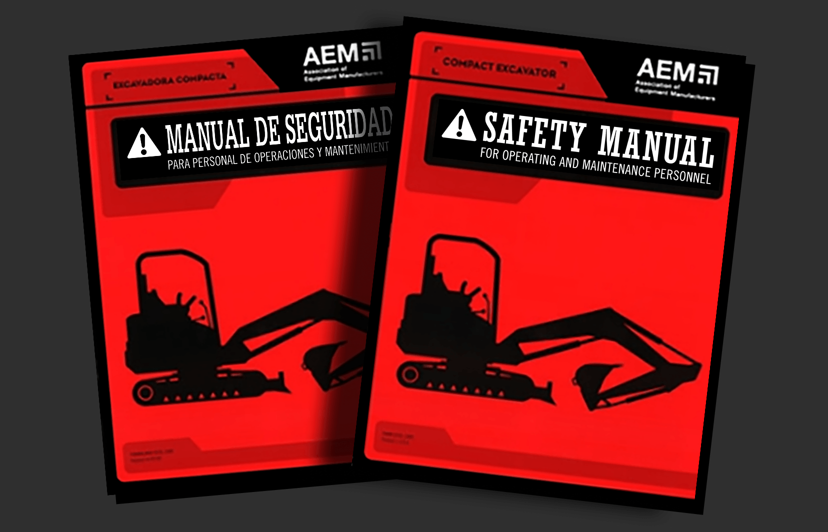 Compact Excavator Safety Manual - English and Spanish