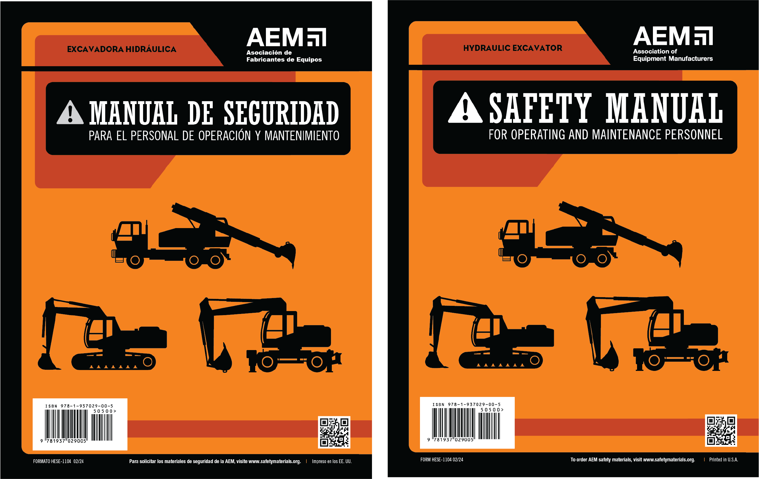 Hydraulic Excavator Safety Manual - English and Spanish